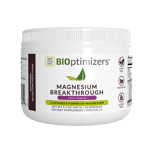 BIOptimizers Magnesium Breakthrough Drink Powder Fruit Punch