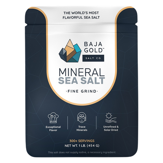 Baja Gold Mineral Sea Salt 454g Fine Grind