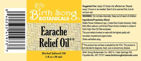 Birth Song Botanicals - Earache Relief Oil - Essential Remedy Co