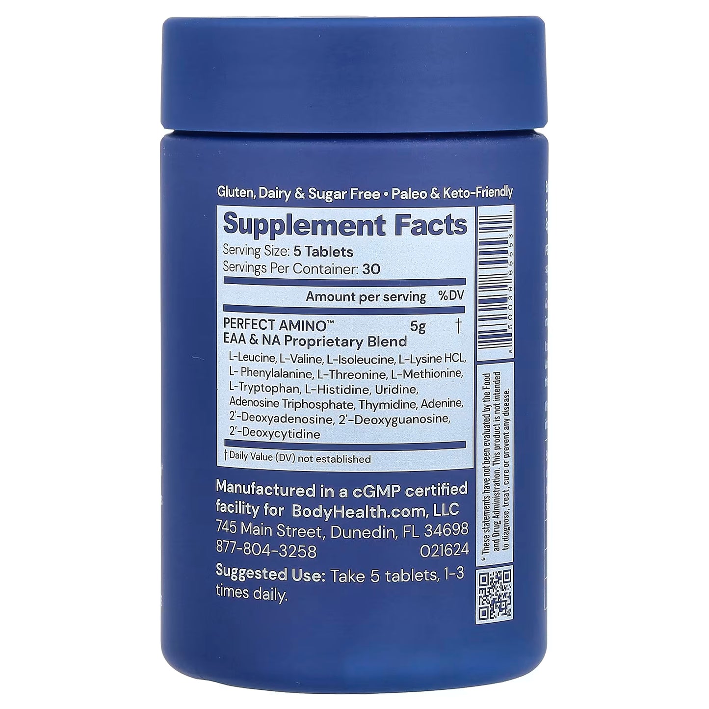 BodyHealth PerfectAmino Pure Essential Amino Acids - 150 Tablets - Essential Remedy Co