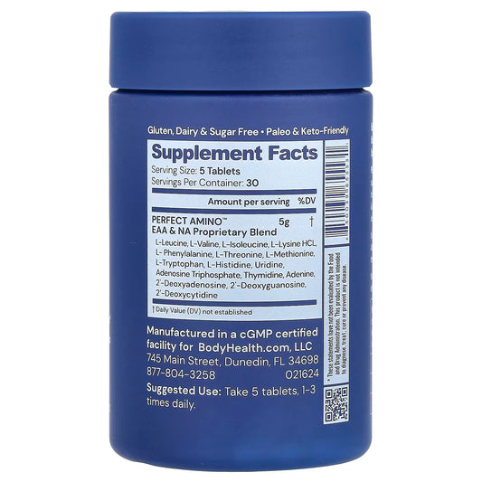 BodyHealth PerfectAmino Pure Essential Amino Acids - 150 Tablets - Essential Remedy Co