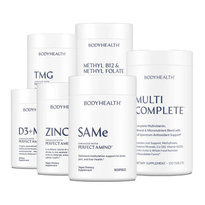 BodyHealth - The Daily Essentials Stack +TMG +SAMe +B12