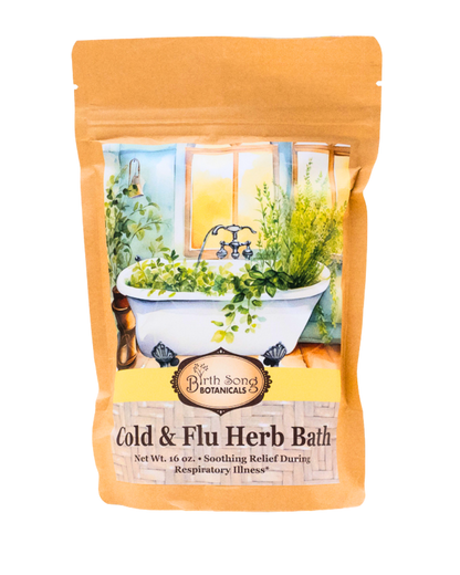Birth Song Botanicals Cold & Flu Herb Bath Default Title