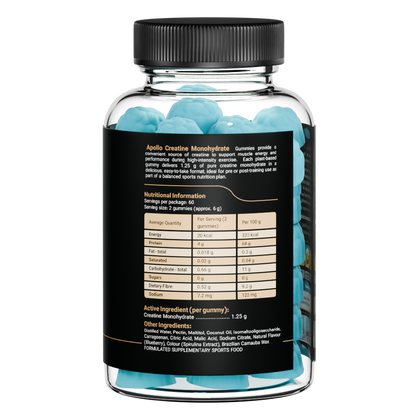 Apollo Nutraceuticals - Creatine Monohydrate Gummies (120 Gummies)