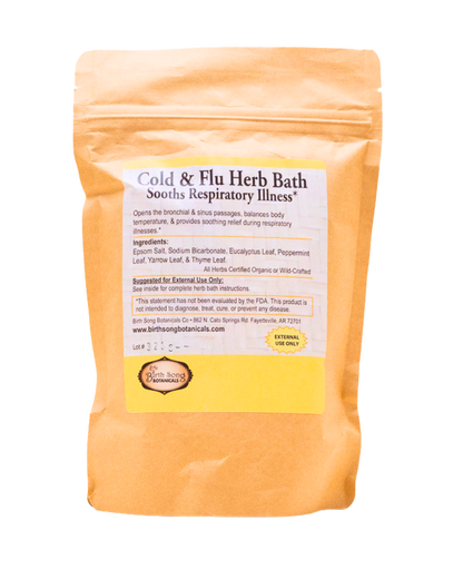 Birth Song Botanicals Cold & Flu Herb Bath Default Title