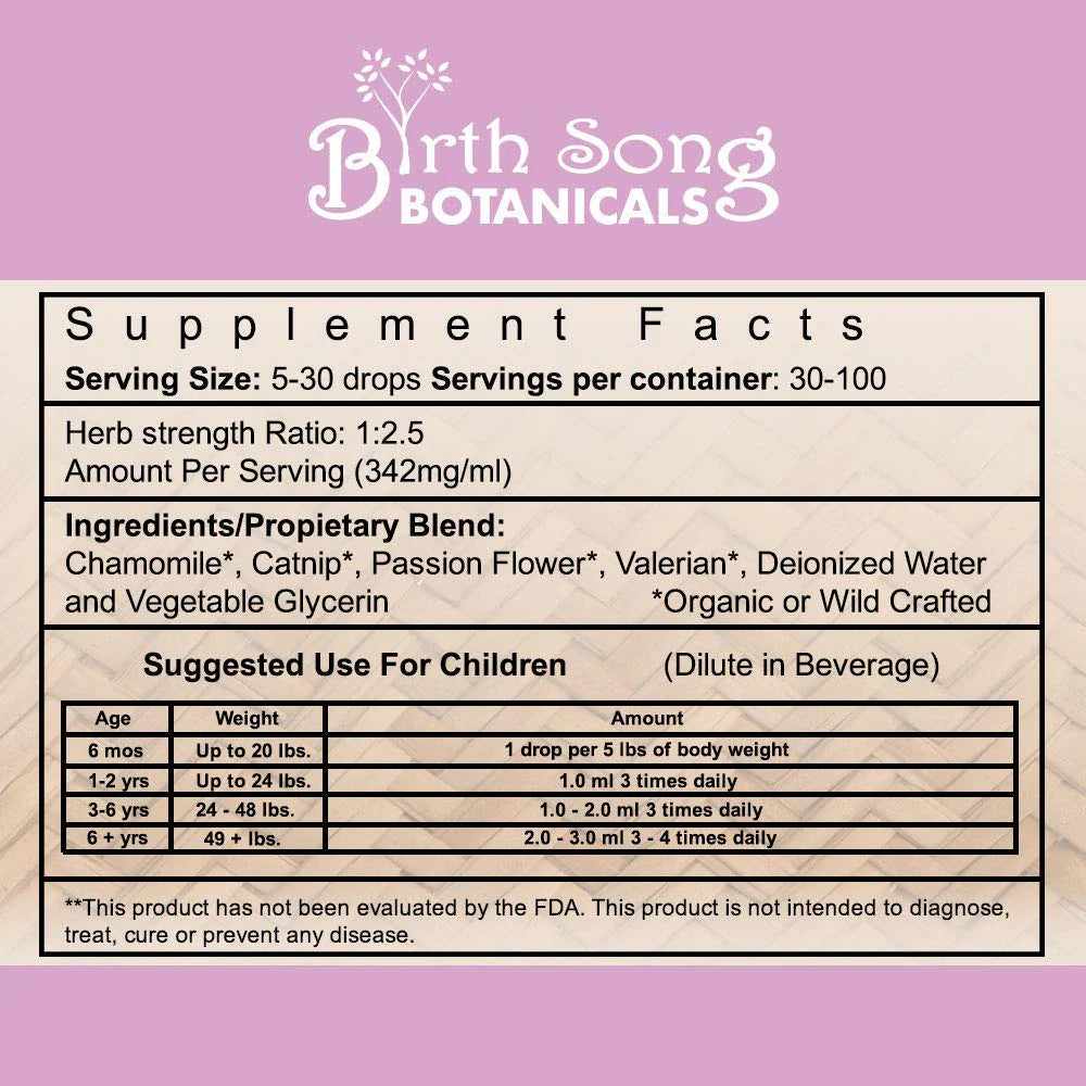 Birth Song Botanicals - Children's Tranquility Default Title