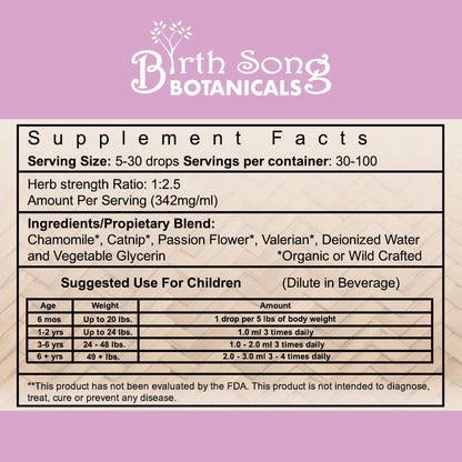 Birth Song Botanicals - Children's Tranquility Default Title