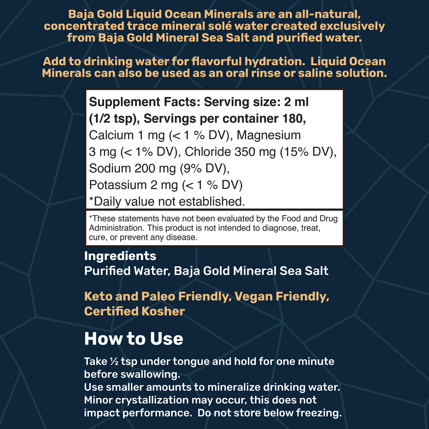Baja Gold - Liquid Ocean Minerals Refill 360ml