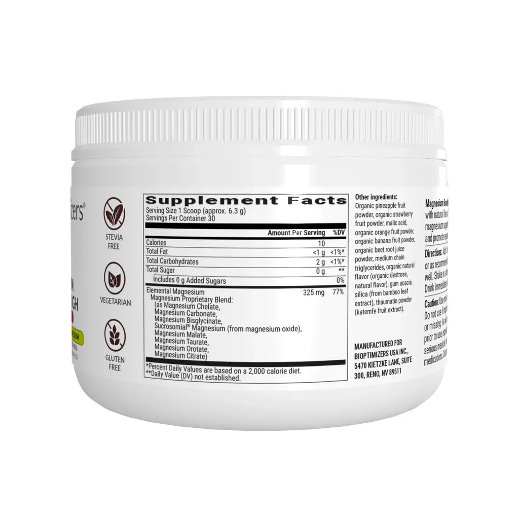 BIOptimizers Magnesium Breakthrough Drink Powder - Essential Remedy Co