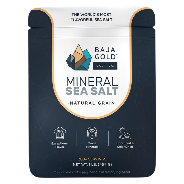 Baja Gold Mineral Sea Salt - Natural Grain 454g - Essential Remedy Co