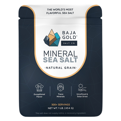 Baja Gold Mineral Sea Salt - Natural Grain 454g - Essential Remedy Co