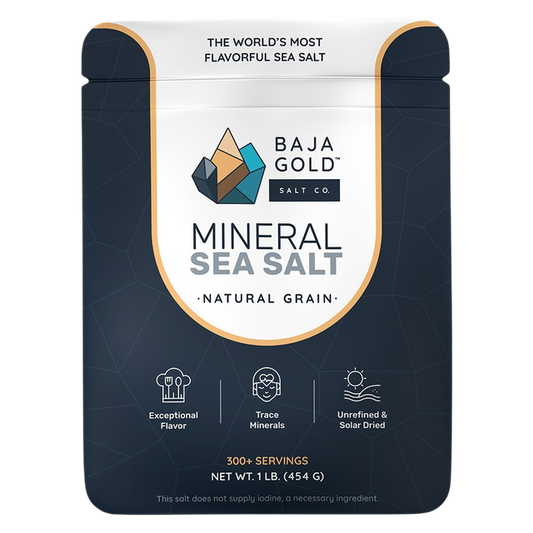Baja Gold Mineral Sea Salt - Natural Grain 454g - Essential Remedy Co