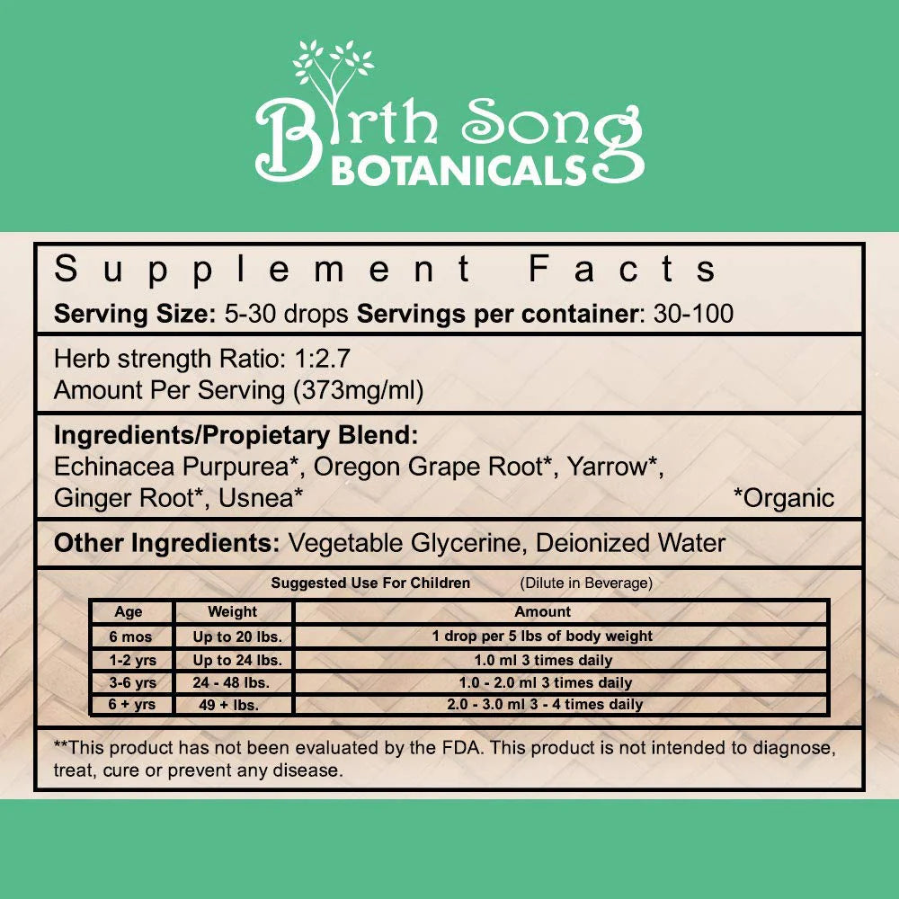 Birth Song Botanicals - Children's Immune Boost Default Title