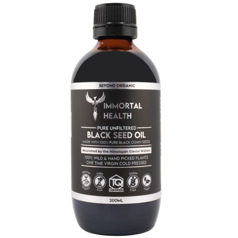 Immortal Health Australia - Black Seed Oil 200ml - Essential Remedy Co