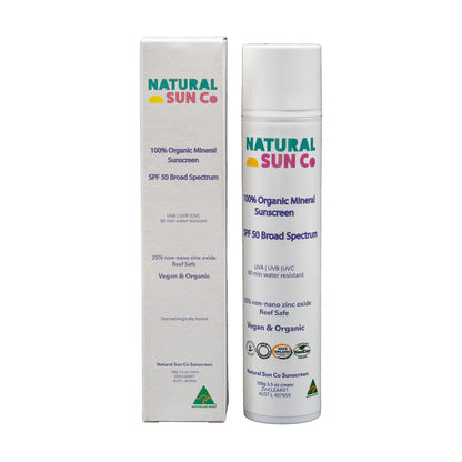 Natural Sun Co - Organic Mineral Sunscreen SPF50 1 Pack