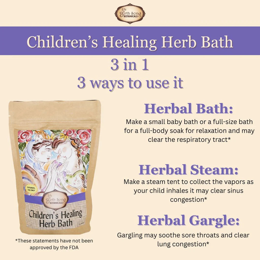 Birth Song Botanicals - Children's Healing Herb Bath - Essential Remedy Co