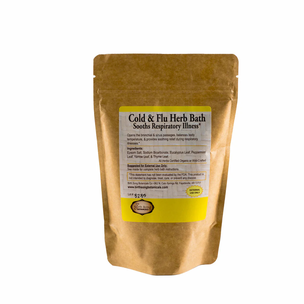 Birth Song Botanicals Cold & Flu Herb Bath - Essential Remedy Co