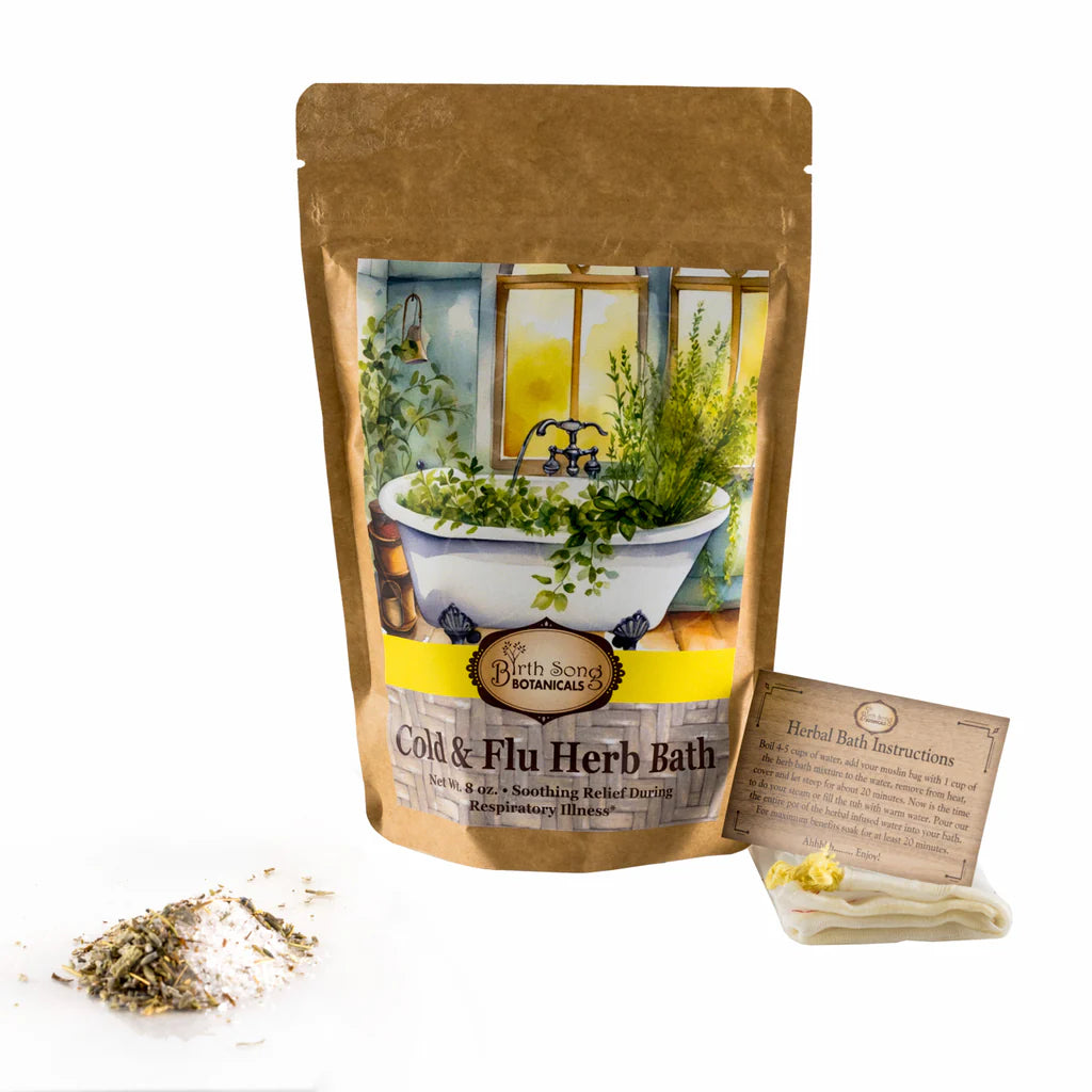 Birth Song Botanicals Cold & Flu Herb Bath - Essential Remedy Co
