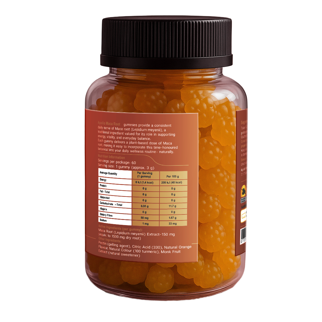 Apollo Nutraceuticals - Maca Root Gummies (60 Gummies)