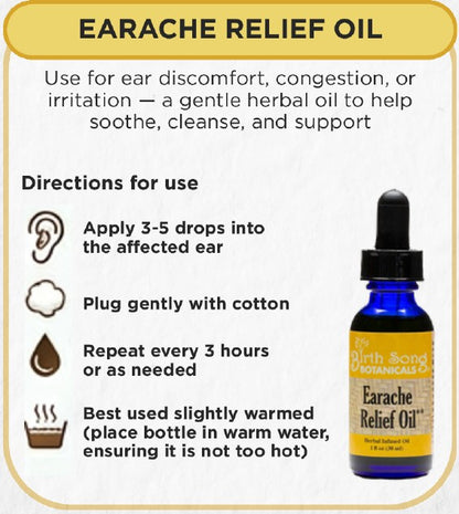 Birth Song Botanicals - Earache Relief Oil Default Title