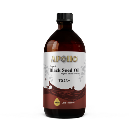 Apollo Nutraceuticals - Organic Black Seed Oil (Cold-Pressed) – TQ 2%+ 300ml