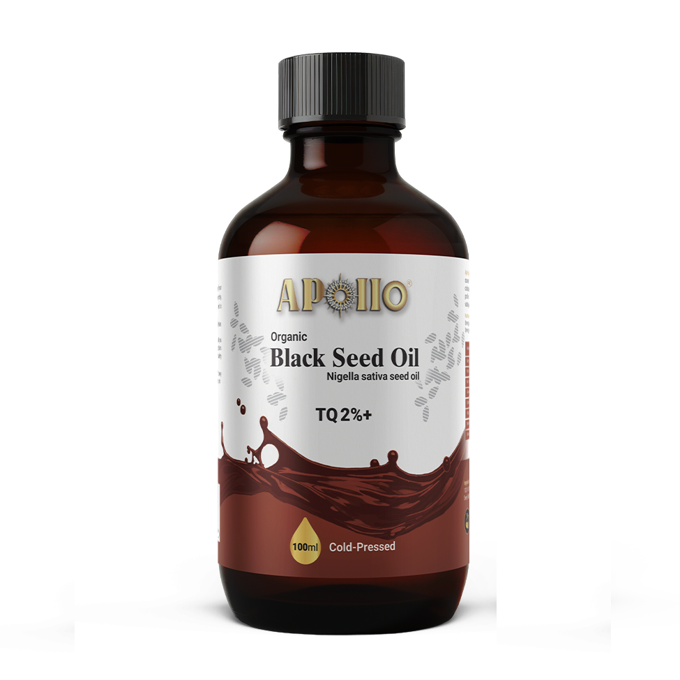Apollo Nutraceuticals - Organic Black Seed Oil (Cold-Pressed) – TQ 2%+ 100ml