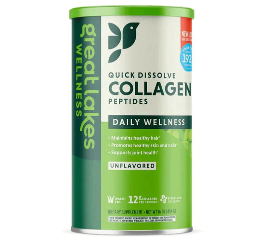 Great Lakes Wellness - Quick Dissolve Collagen Peptides 454g - Essential Remedy Co