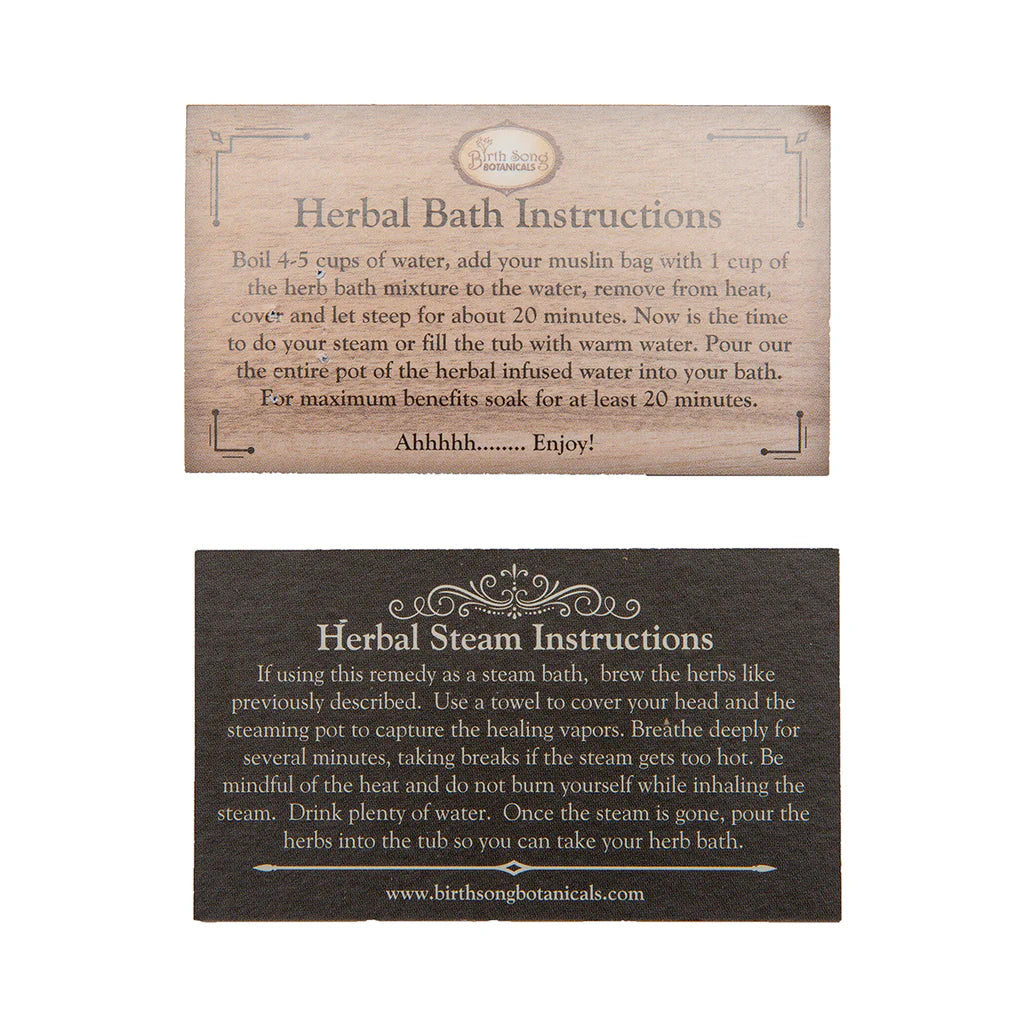 Birth Song Botanicals Cold & Flu Herb Bath - Essential Remedy Co