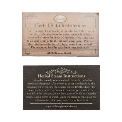 Birth Song Botanicals Cold & Flu Herb Bath - Essential Remedy Co