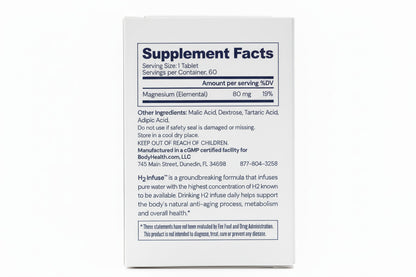 BodyHealth - H2 Infuse - Molecular Hydrogen Tablets