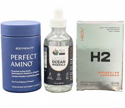 The Ultimate Stack – Perfect Amino®, Liquid Minerals & H2 Tablets