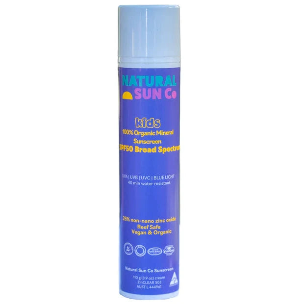 Natural Sun Co - Kids Organic Mineral Sunscreen SPF50 - Essential Remedy Co