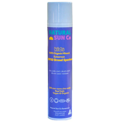 Natural Sun Co - Kids Organic Mineral Sunscreen SPF50 - Essential Remedy Co
