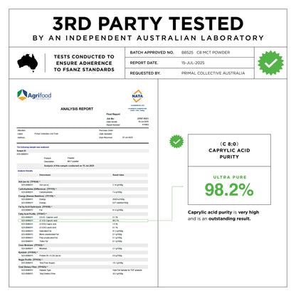 C8 MCT Powder Coffee / Matcha / Cacao Creamer
