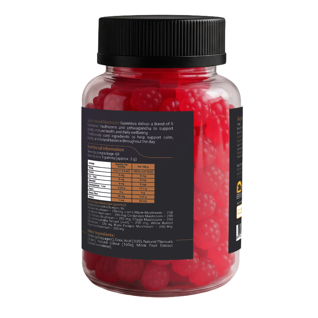 Apollo Nutraceuticals - Mixed Mushroom Gummies (60 Gummies)