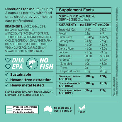 Primal Collective Vegan Omega-3 - Essential Remedy Co