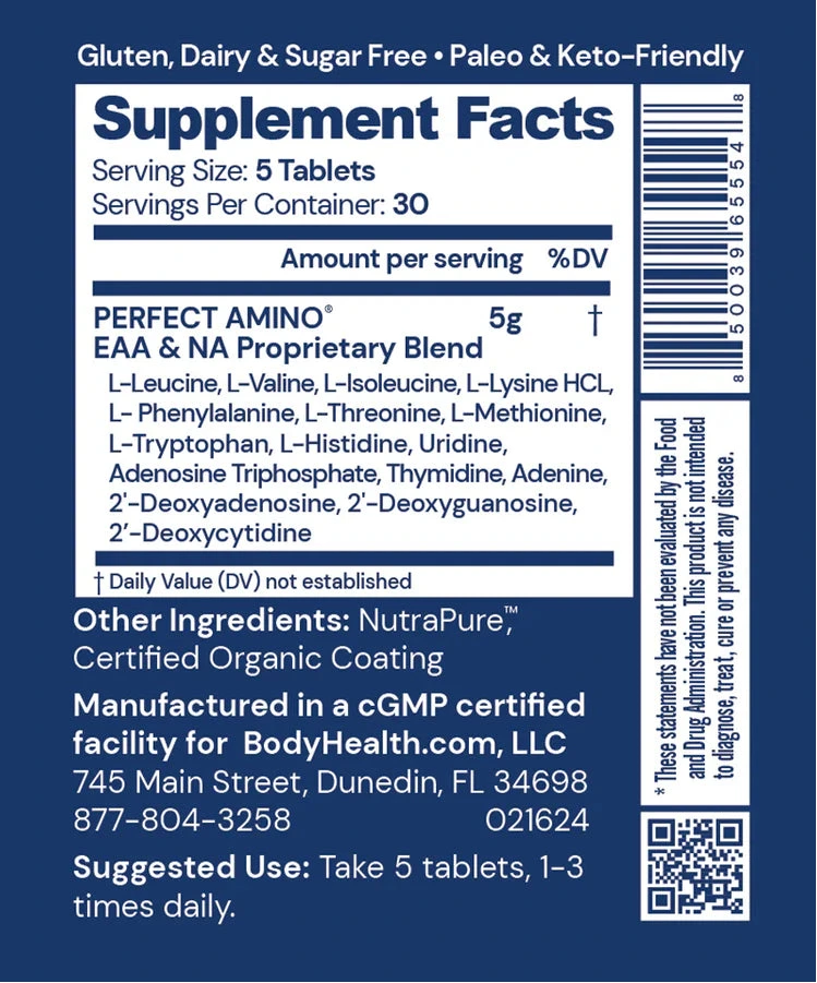 Perfect Amino® Tablets Non-Coated / 150 Tablets (30 Servings)