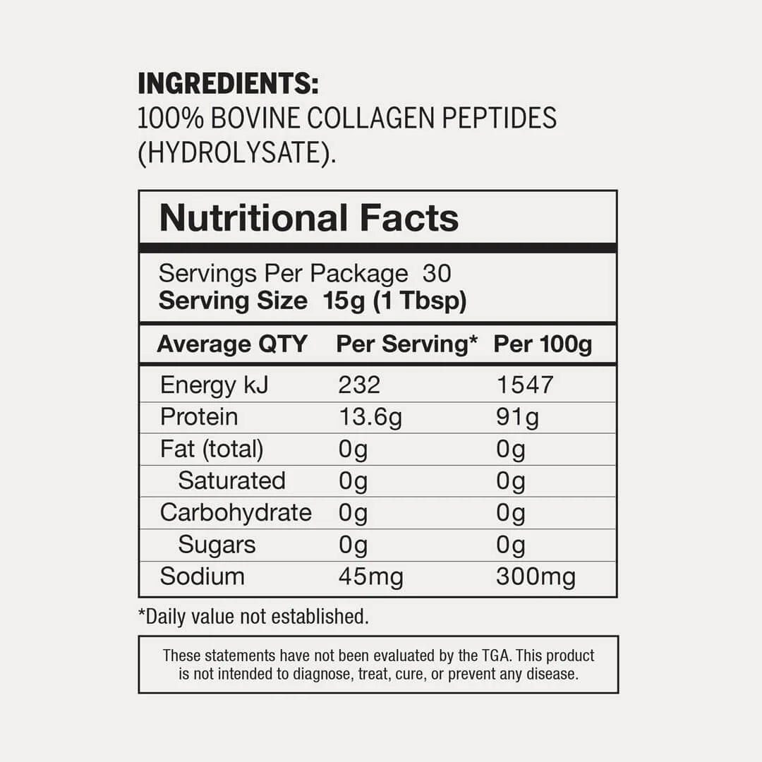 Primal Collective Grass Fed Beef Collagen Peptide Protein Powder 454g - Essential Remedy Co