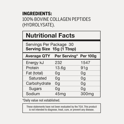 Primal Collective Grass Fed Beef Collagen Peptide Protein Powder 454g - Essential Remedy Co