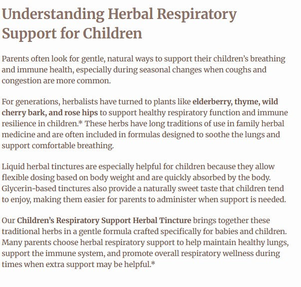 Birth Song Botanicals - Children's Respiratory Support Default Title