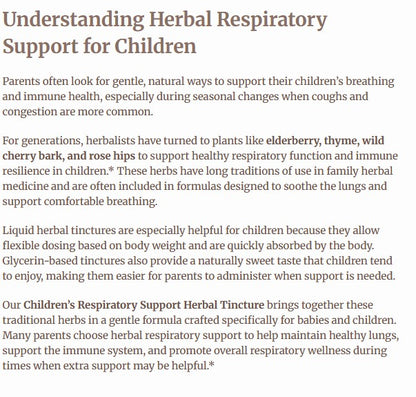 Birth Song Botanicals - Children's Respiratory Support Default Title