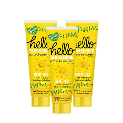 123 Nourish Me - Hello Sunshine Sunscreen 3 Pack