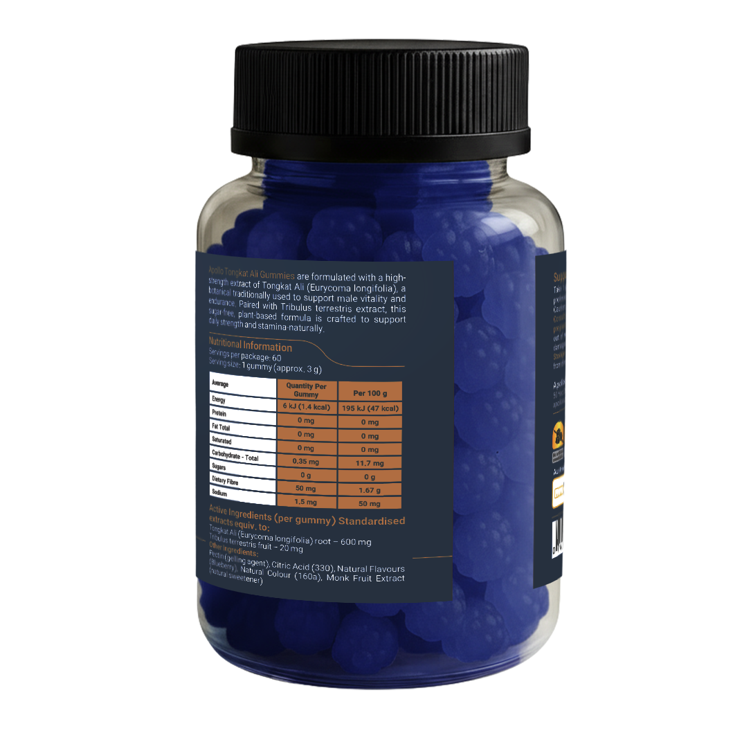Apollo Nutraceuticals - Tongkat Ali Gummies (60 Gummies)