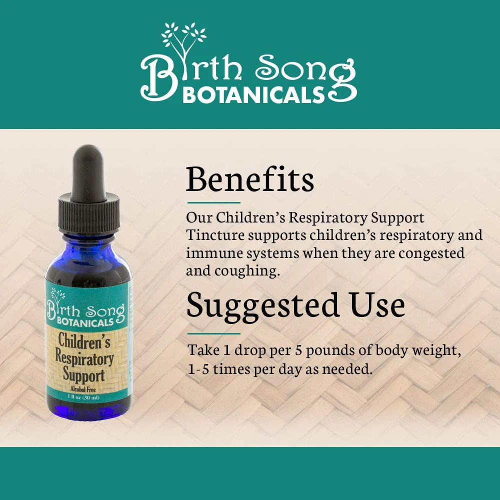 Birth Song Botanicals - Children's Respiratory Support - Essential Remedy Co