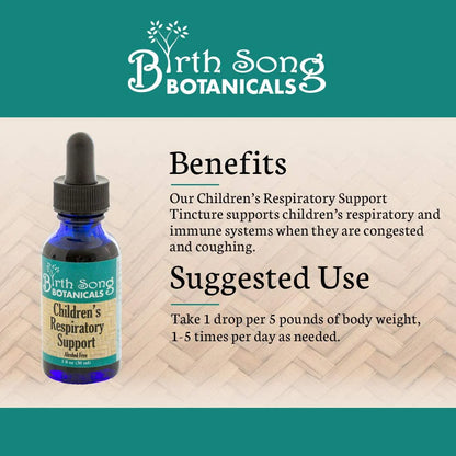 Birth Song Botanicals - Children's Respiratory Support - Essential Remedy Co