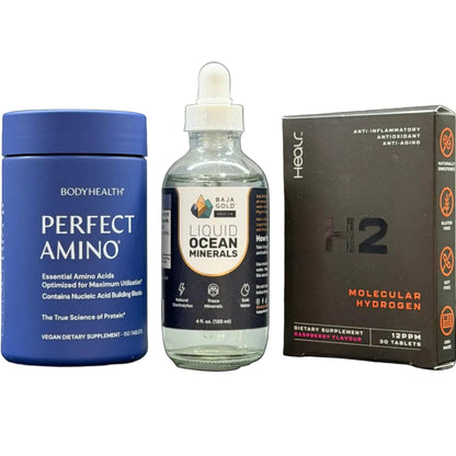 The Ultimate Stack - Perfect Amino, Liquid Ocean Minerals, H2 - Essential Remedy Co