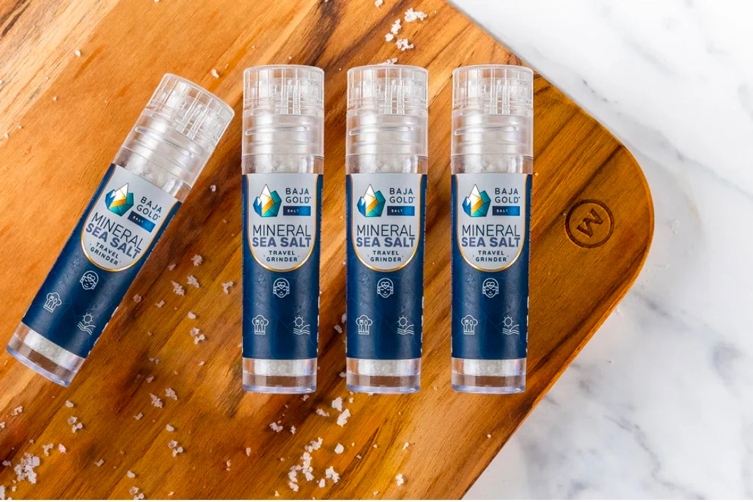 Baja Gold - Mineral Sea Salt Travel Grinder 4 Pack x 56g