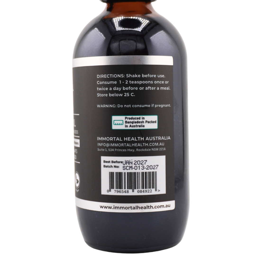 Immortal Health Australia - Black Seed Oil 200ml - Essential Remedy Co