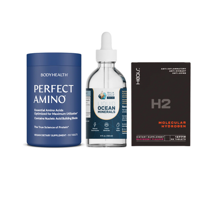 The Ultimate Stack – Perfect Amino® Tablets, Liquid Minerals & H2 Tablets Raspberry