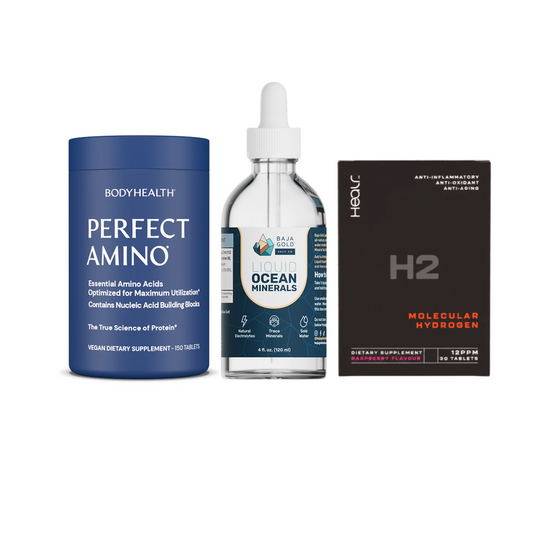 The Ultimate Stack – Perfect Amino® Tablets, Liquid Minerals & H2 Tablets Raspberry